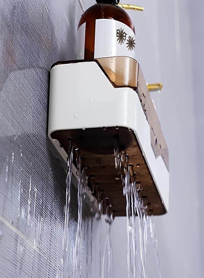 IBELL Wall Mounted Bathroom Shelf, No Drilling Storage Organizer. - Image 4